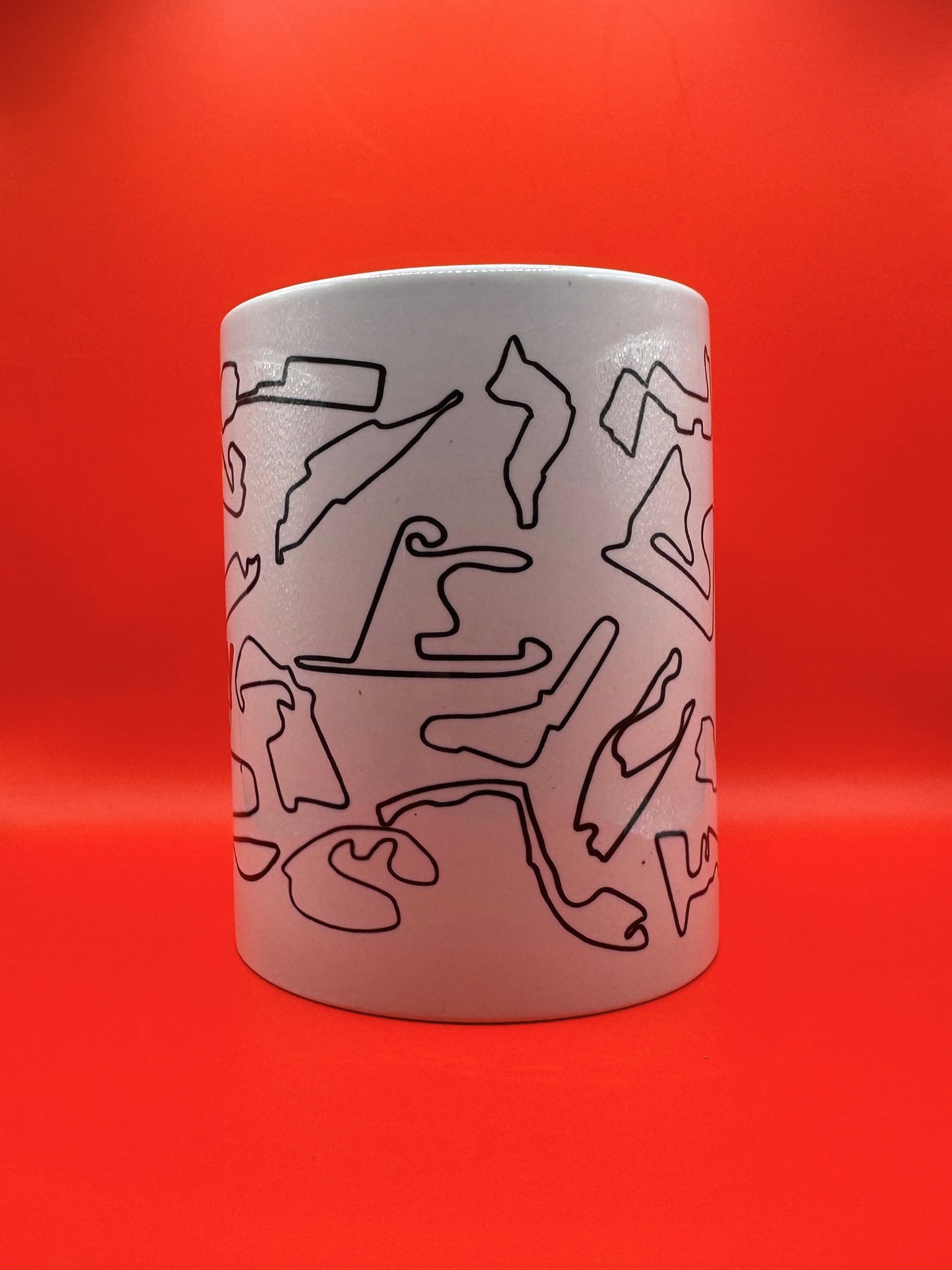 F1 Tracks List Mug / Taza