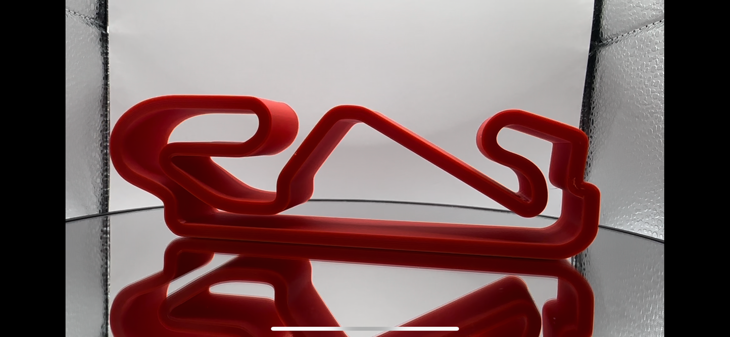 Arte de pared o de escritorio con tema de la pista de F1