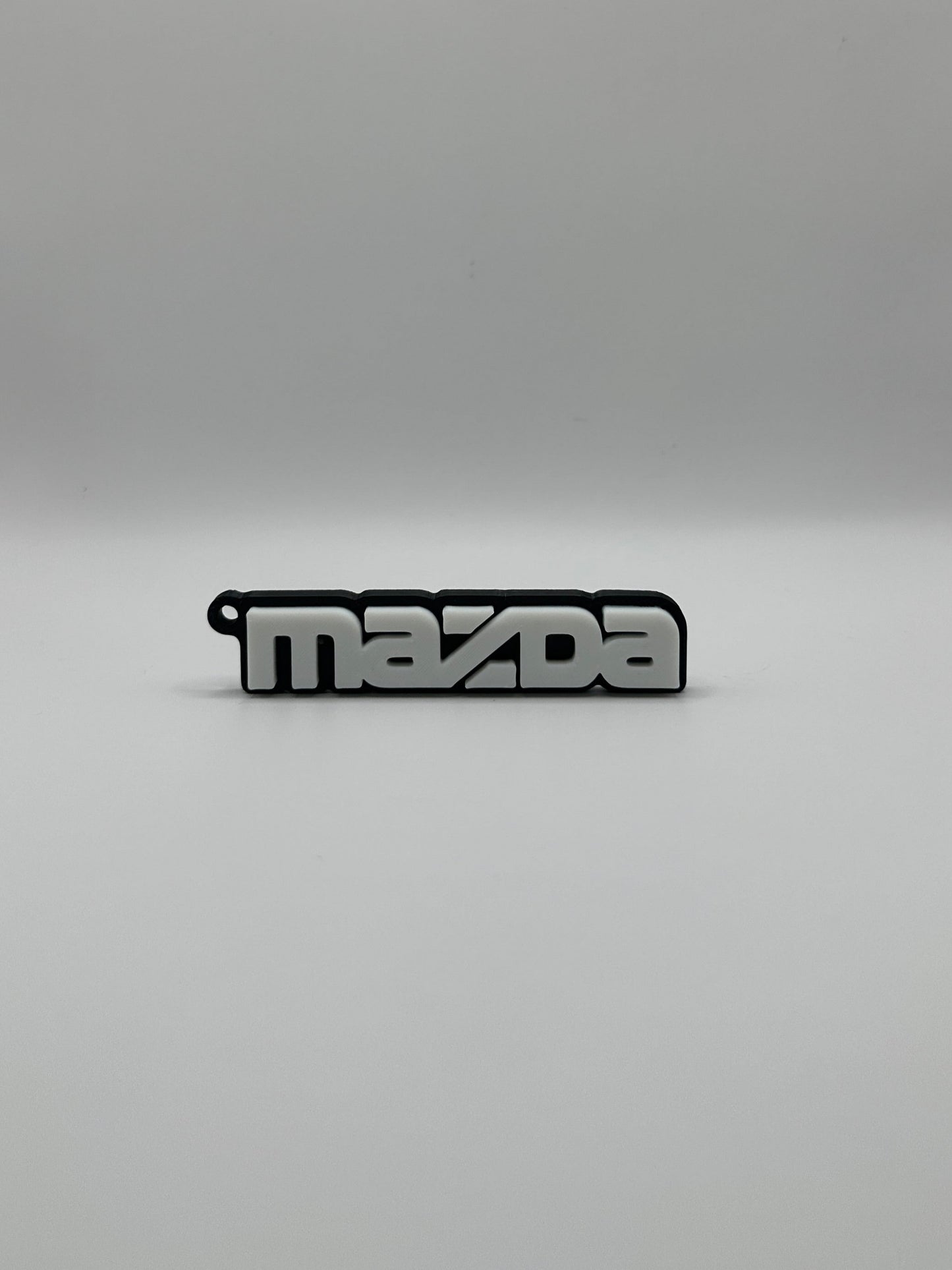 MAZDA Text Keychain