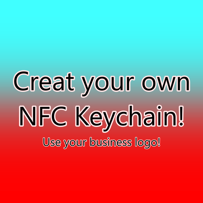 NFC Tag Keychain with Custom Logo