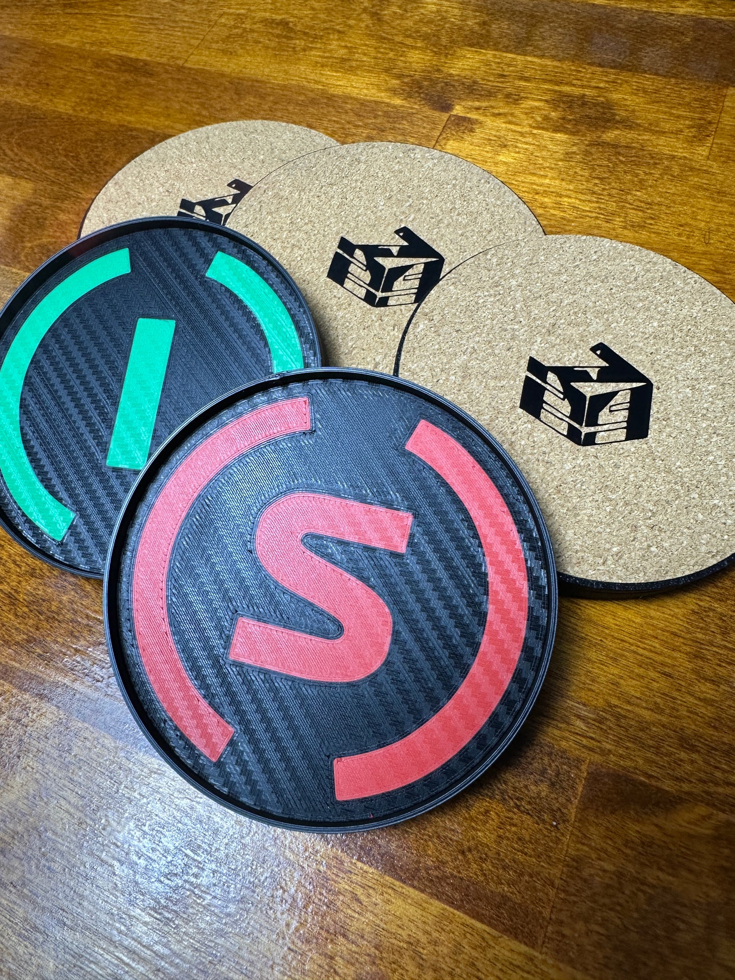 F1 Tire Coasters with Tire Coaster Holder (Posavasos de F1)