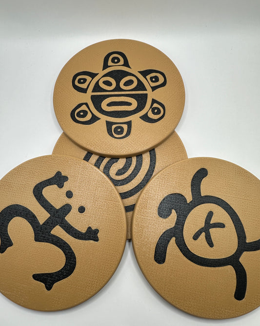 Taino Symbols Coaster Pack (4 coasters)