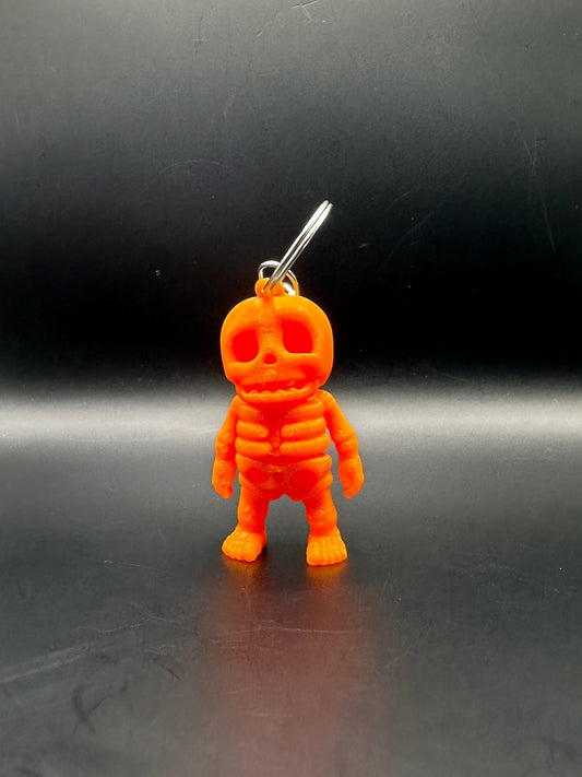 Articulated Pumpkin Skeleton Keychain