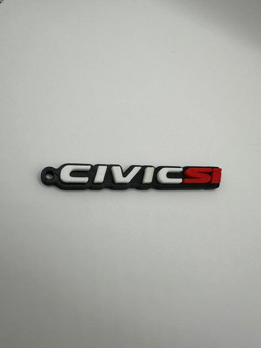 Civic Si Logo Keychain