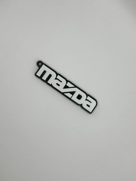 MAZDA Text Keychain