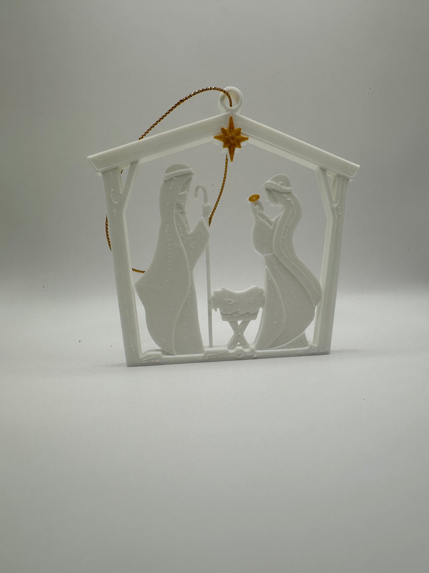 Jesus Nativity Christmas Ornament Set of 2 or 4 (LIMITED EDITION)